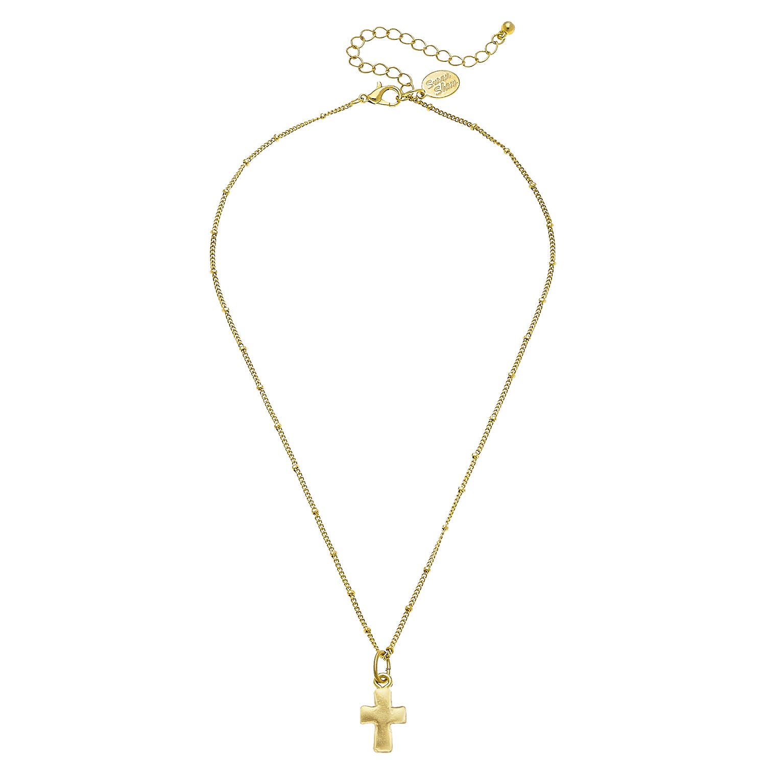 Susan Shaw Small Cross Dainty Necklace-Susan Shaw-The Twisted Chandelier