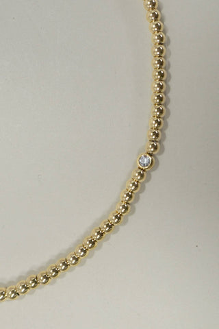 18K Stainless Steel Tarnish Free Beaded Necklace-JOSSLYN by wall to wall-The Twisted Chandelier