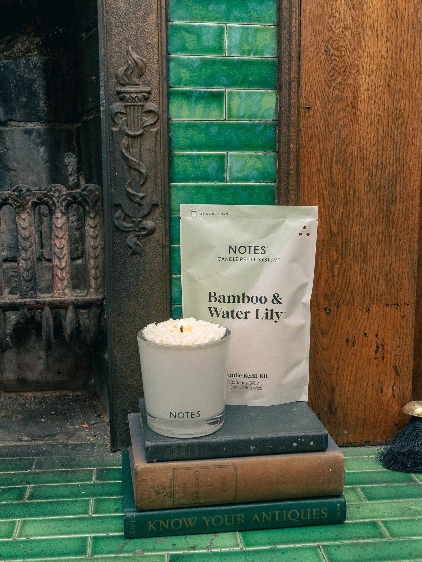 NOTES® Sustainable Candle Refill Kit - Bamboo & Water Lily-Candles-Notes Candles-The Twisted Chandelier