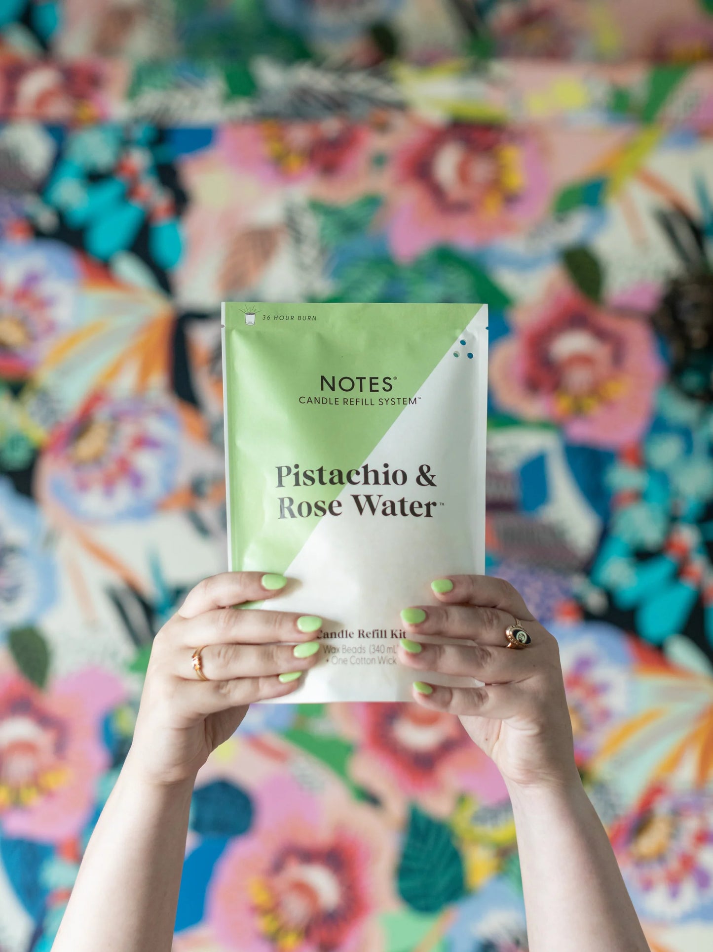 NOTES® Sustainable Candle Refill Kit - Pistachio & Rose Water-Candles-Notes Candles-The Twisted Chandelier