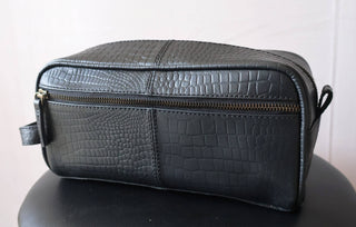 Leather Travel Dopp Kit Toiletry and Shaving Bag-Bag-Billion Brothers-Brandable,Men's-The Twisted Chandelier
