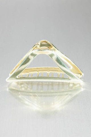 Metallic Casting Curved Triangle Hair Claw Clips-Hair Claws & Clips-JOSSLYN by wall to wall-40H552-The Twisted Chandelier