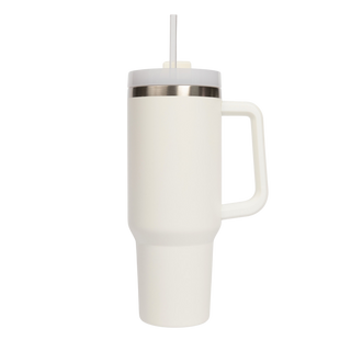 Cream 40 oz Travel Tumbler - Home Decor & Gifts-Sweet Water Decor-The Twisted Chandelier