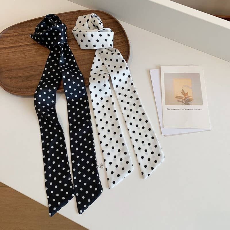 Soft Silky Skinny Twilly Scarf Necklace Wrap-JOSSLYN by wall to wall-The Twisted Chandelier