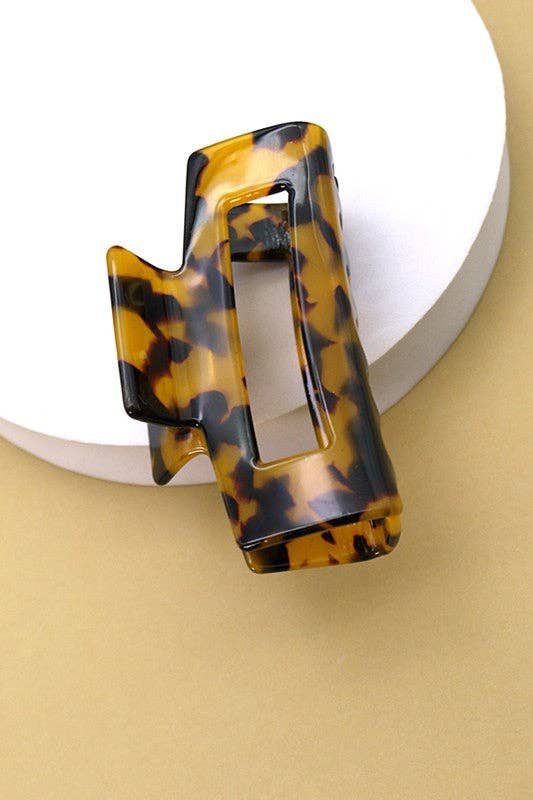 Rectangle Cellulose Hair Claw Clip-JOSSLYN by wall to wall-The Twisted Chandelier