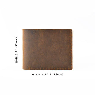 Men’s Leather Wallet, Bifold Wallet, Handmade Wallet for Men-American Leather Goods-Men's-The Twisted Chandelier