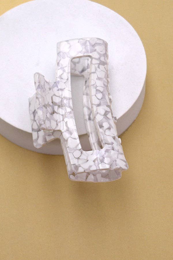 Rectangle Cellulose Hair Claw Clip-JOSSLYN by wall to wall-The Twisted Chandelier