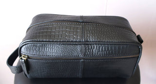 Leather Travel Dopp Kit Toiletry and Shaving Bag-Bag-Billion Brothers-Brandable,Men's-The Twisted Chandelier