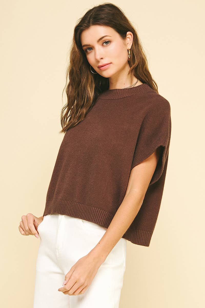 Marcie Dropped Shoulder Sweater Top - Black-PINCH-FD 12/22/25,Tops Collection-The Twisted Chandelier