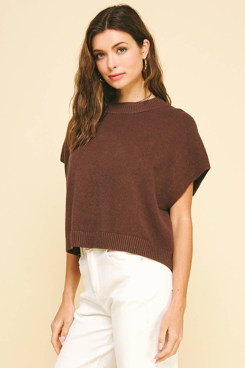 Marcie Dropped Shoulder Sweater Top - Black-PINCH-FD 12/22/25,Tops Collection-The Twisted Chandelier