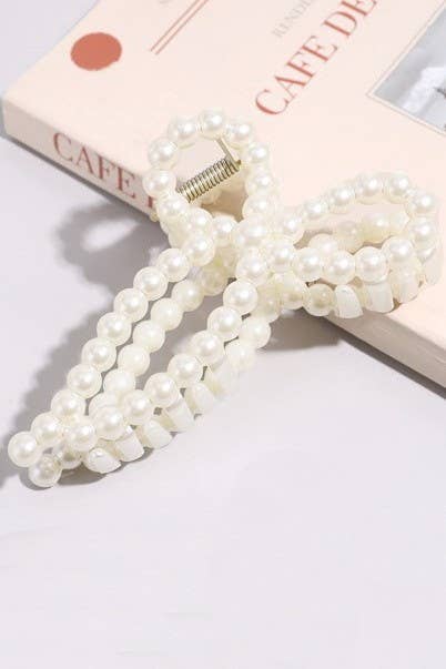 Pearl Hair Claw Clips-JOSSLYN by wall to wall-The Twisted Chandelier