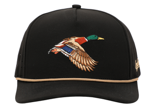Men's Black Mallard Golf Hat-Hat-Embry Outdoors-The Twisted Chandelier