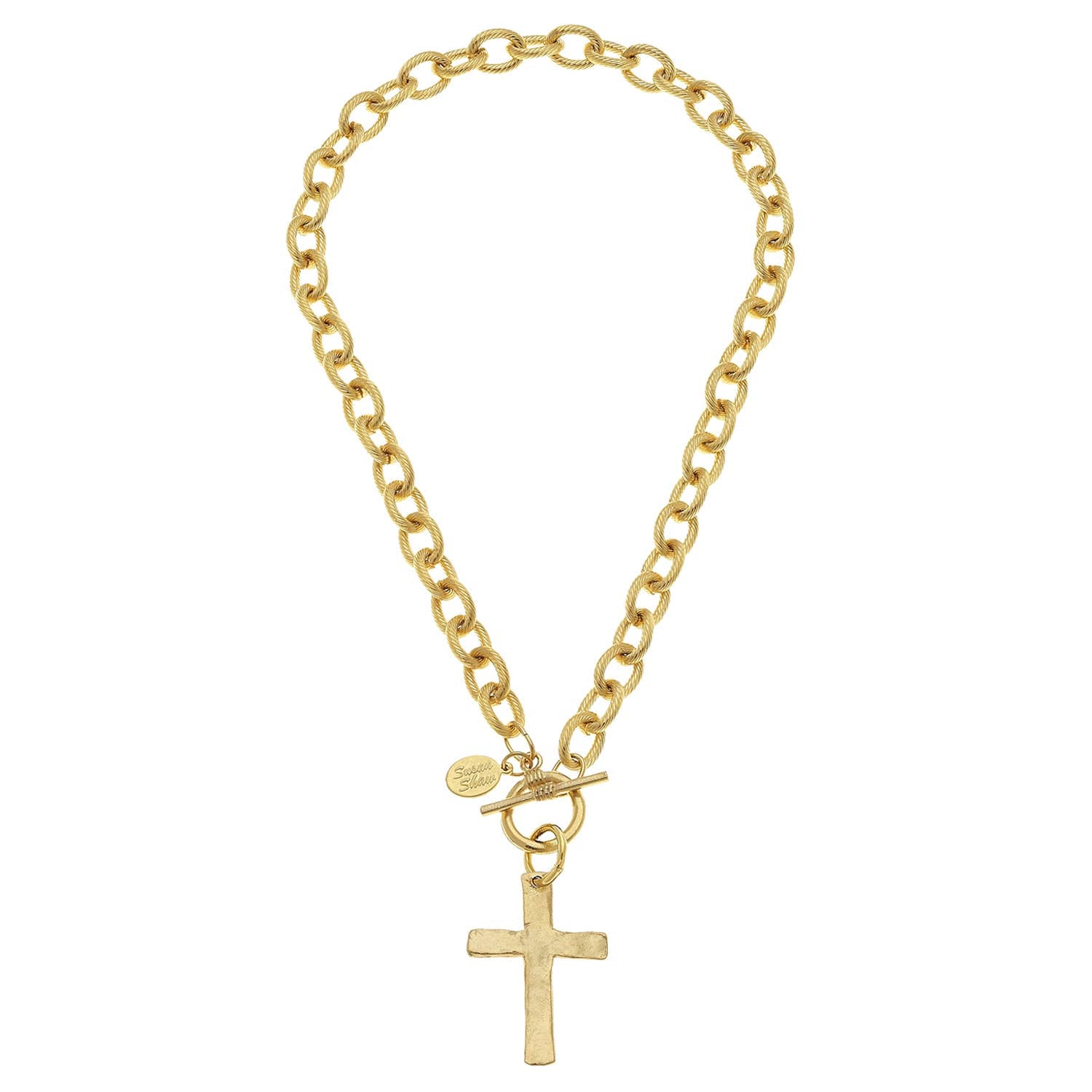 Susan Shaw Classic Cross Toggle Necklace-Susan Shaw-The Twisted Chandelier