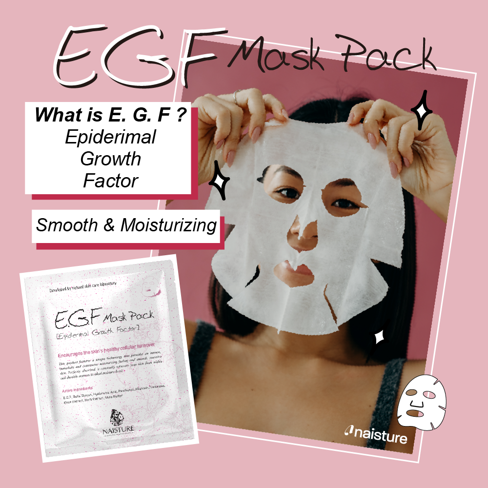 EGF Premium Sheet Mask (5 pc Box)-Naisture-The Twisted Chandelier