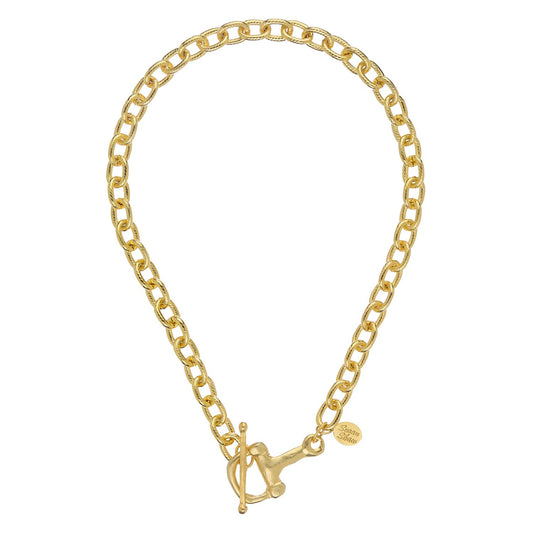 Susan Shaw Gold Horse Bit Toggle - No Charm-Susan Shaw-The Twisted Chandelier