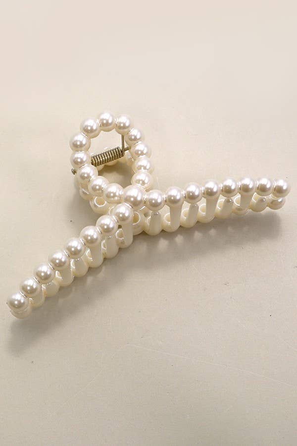 Pearl Hair Claw Clips-JOSSLYN by wall to wall-The Twisted Chandelier