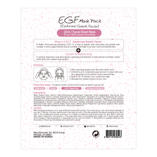 EGF Premium Sheet Mask (5 pc Box)-Naisture-The Twisted Chandelier