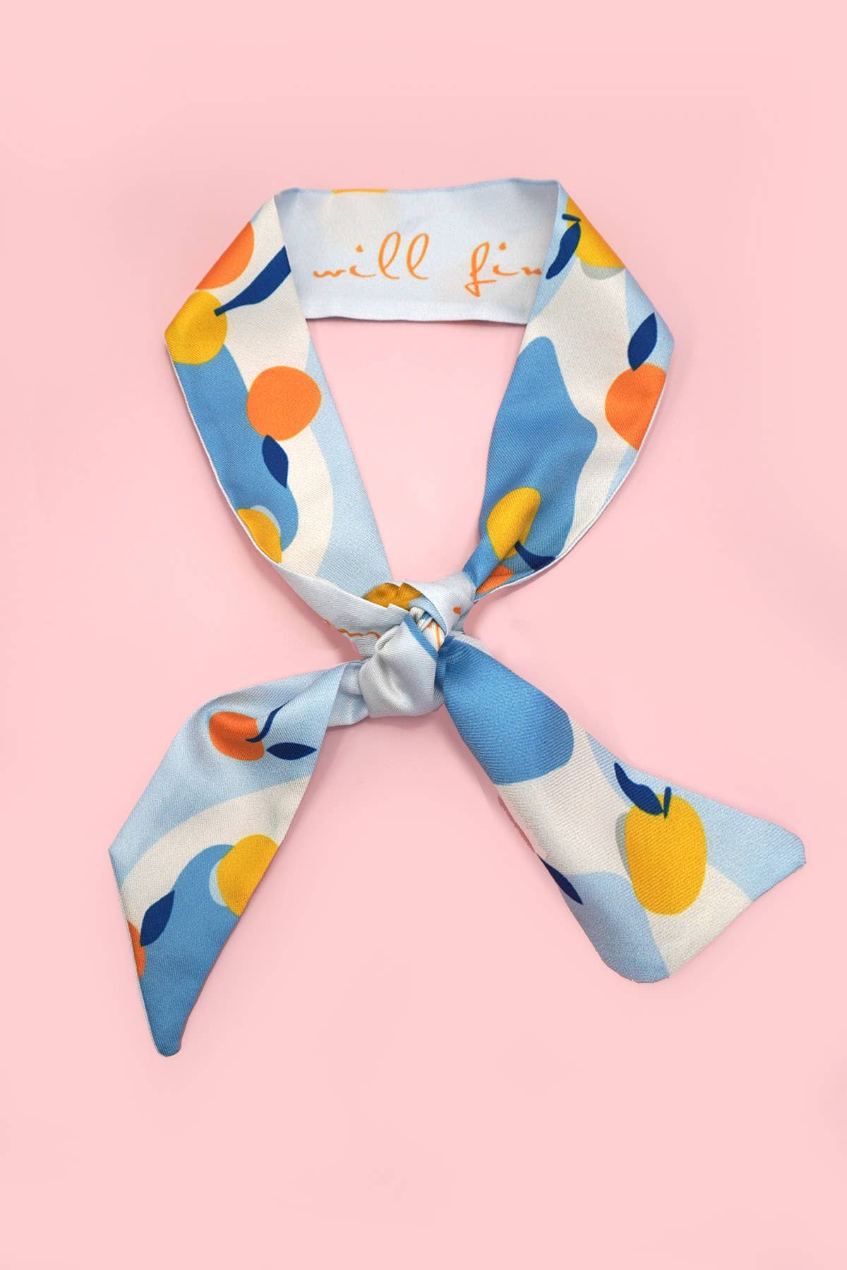 Soft Silky Skinny Twilly Scarf Necklace Wrap-JOSSLYN by wall to wall-The Twisted Chandelier