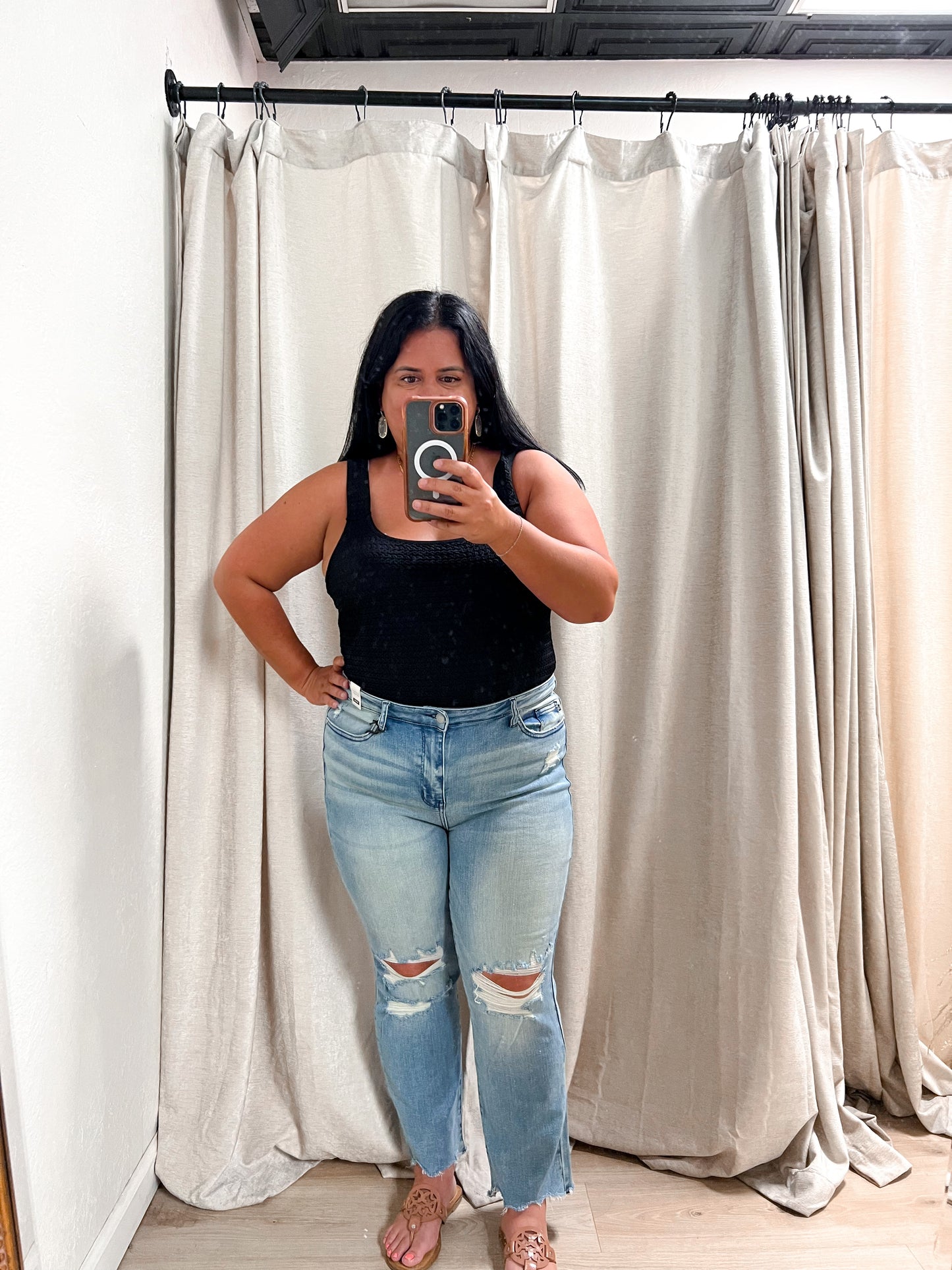 Kylee Stretchy Textured Bodysuit-BLOUSE TOP-Heyson-03/08/25,04/21/25,05/25/24,1st md,6/27/23,Bin D1,G9856,Max Retail,Tops Collection-The Twisted Chandelier
