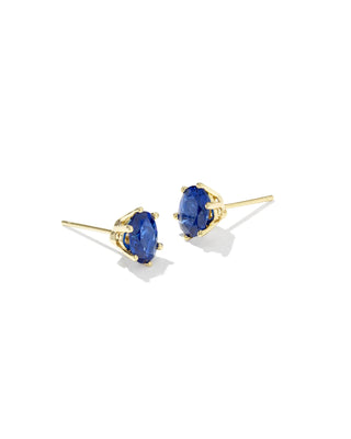 Kendra Scott Cailin Crystal Stud Earrings Gold Blue Violet Crystal-Earrings-Kendra Scott-E2056GLD-The Twisted Chandelier