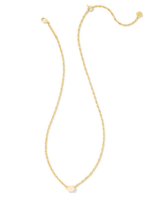 Kendra Scott Cailin Crystal Pendant Necklace Gold White Iridescent Crystal-Necklaces-Kendra Scott-N1941GLD-The Twisted Chandelier