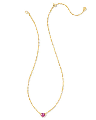 Kendra Scott Cailin Crystal Pendant Necklace Gold Purple Crystal-Necklaces-Kendra Scott-4/15/26,N1941GLD,OGP $60-The Twisted Chandelier
