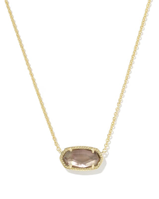 Kendra Scott Elisa Necklace Gold Taupe Mother of Pearl-Necklace-Kendra Scott-The Twisted Chandelier