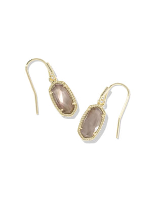 Kendra Scott Lee Drop Earrings Gold Taupe Mother of Pearl-Earrings-Kendra Scott-The Twisted Chandelier