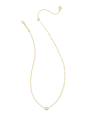 Kendra Scott Mini Elisa Satellite Short Pendant Necklace Gold Ivory Mother of Pearl-Necklaces-Kendra Scott-N00454GLD-The Twisted Chandelier