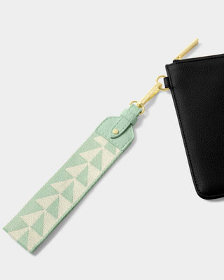 Canvas Wristlet Strap - Sage Geometric-Wristlet-Katie Loxton-The Twisted Chandelier
