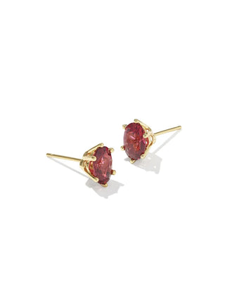 Kendra Scott Cailin Crystal Stud Earrings Gold Red Crystal-Earrings-Kendra Scott-E2056GLD-The Twisted Chandelier