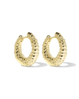 Kendra Scott Sandy Hoop Gold Earrings-Earrings-Kendra Scott-The Twisted Chandelier