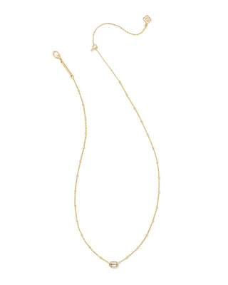 Kendra Scott Mini Elisa Satellite Short Pendant Necklace Gold Dichroic Glass-Necklaces-Kendra Scott-FD 04/08/25,N00454GLD-The Twisted Chandelier
