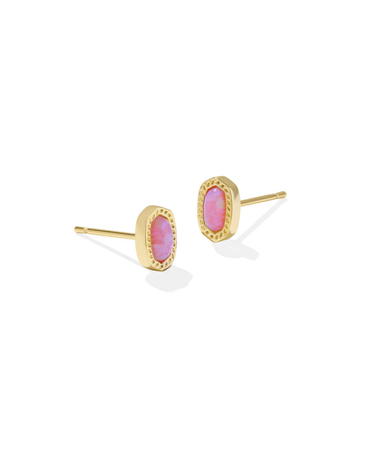 Kendra Scott Mini Ellie Stud Earrings Gold Carnation Kyocera Opal-Earrings-Kendra Scott-E00416GLD,FD 03/05/25-The Twisted Chandelier