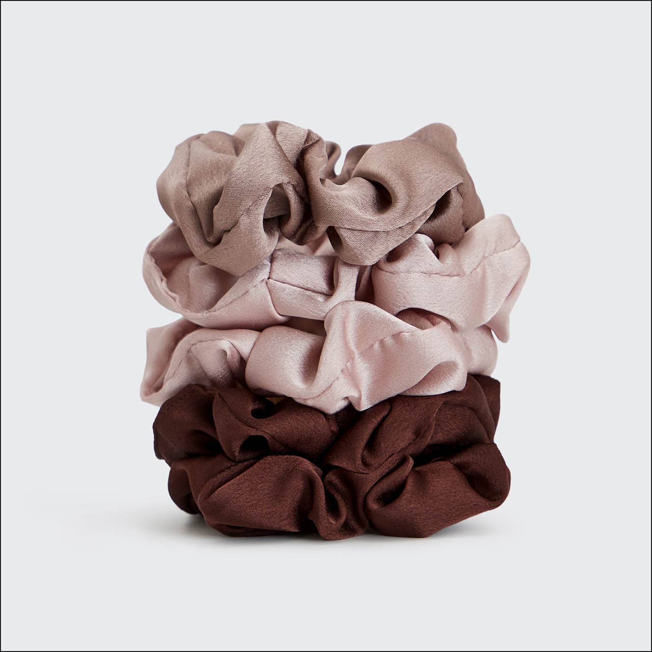 Satin Sleep Scrunchies 5pc- Cameo-KITSCH-Accessories-The Twisted Chandelier