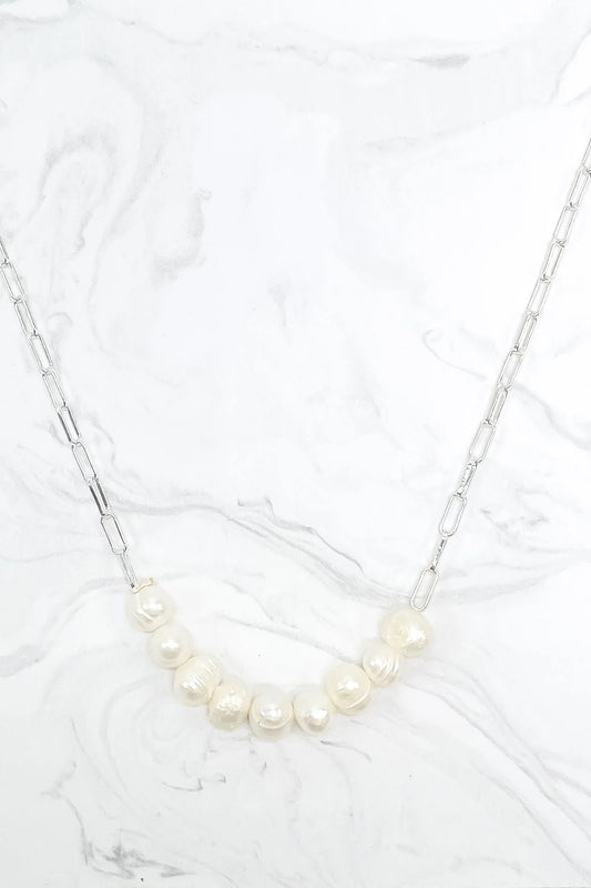 Melina Necklace- Silver-Necklace-MY GIRL IN LA-The Twisted Chandelier
