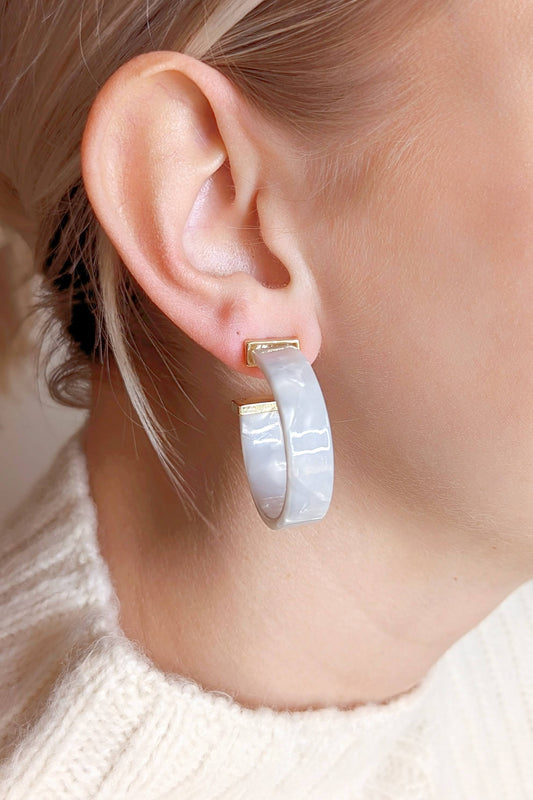 Joslyn Hoop Earrings- Natural-Hoop Earrings-MY GIRL IN LA-The Twisted Chandelier