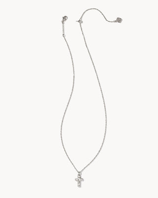 Kendra Scott Cross Pendant Necklace Rhodium Metal-Necklaces-Kendra Scott-N1759RHD-The Twisted Chandelier